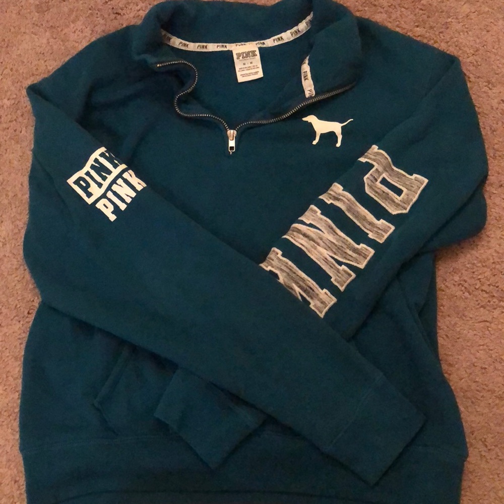 Pink quarter zip